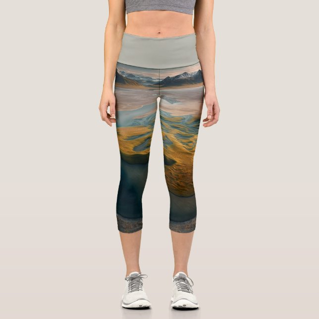 Golden Harmony Capri Leggings (Vorderseite)