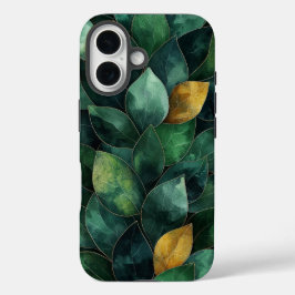 Golden Harmony Leaf Phone Case