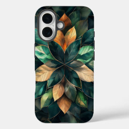 Golden Harmony Leaf Phone Case