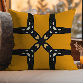 Golden Harmony Throw Cushion Kissen