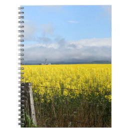 Golden Harvest Spiral Notebook Notizblock