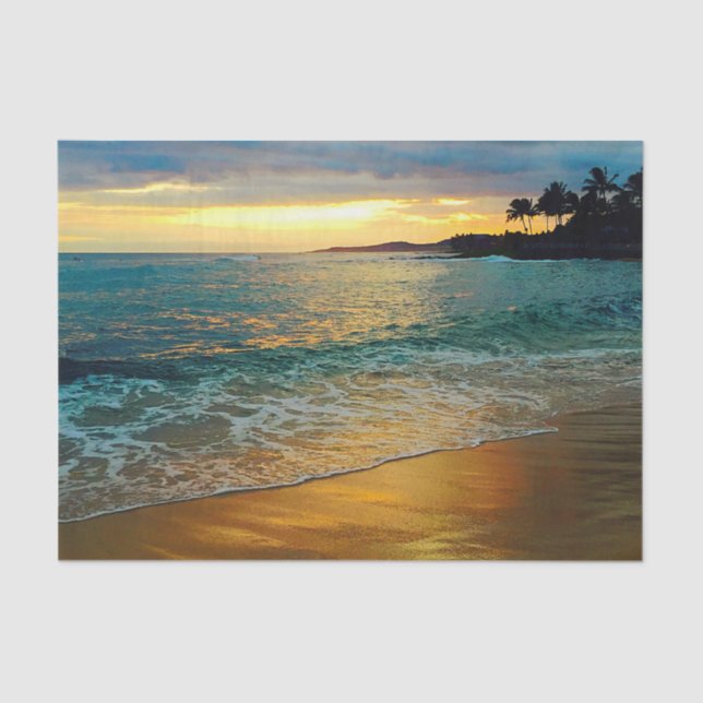 Golden Hawaiian Beach Seidenpapier (Vorderseite)