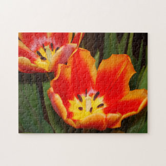 Golden Heart Tulip Puzzle, 11" x 14", 252 pieces