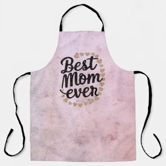 Golden Hearts Trendy Schrift Beste Mutter Aller Ze Schürze