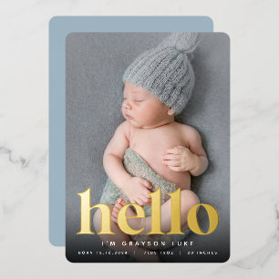 Golden Hello   Faire-part de naissance de rempliss