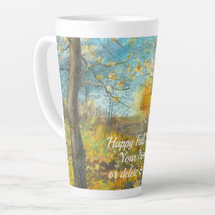 Golden Herbst in einem Eichenhain Aquarell Milchtasse