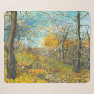 Golden Herbst in einem Eichenhain Sherpadecke