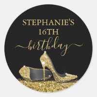Golden High Heels Custom Birthday