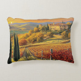Golden Hillside Vineyard – Rectangular Pillow Dekokissen