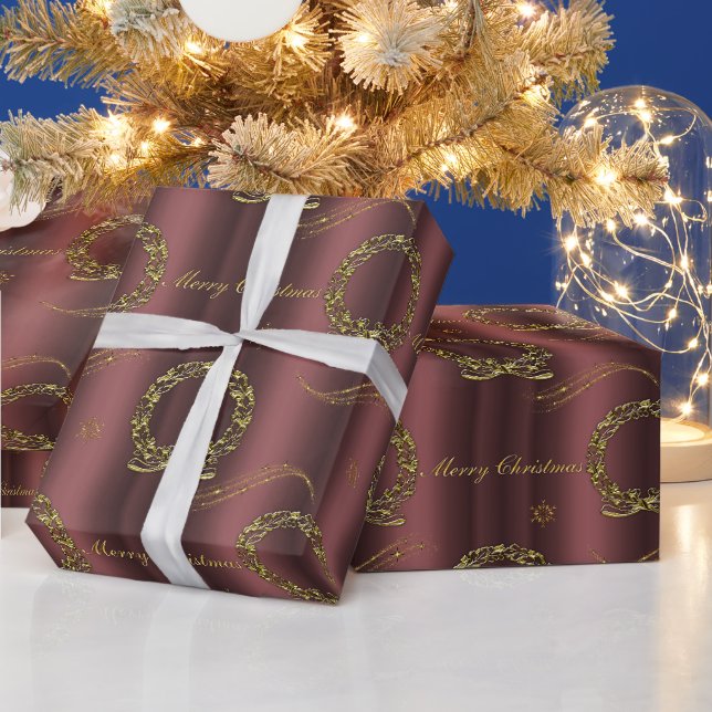 Golden Holiday Estival Jazz Geschenkpapier (Feiertage)