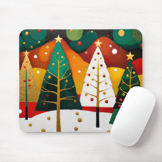 Golden Holiday Grove Mousepad (Mit Mouse)