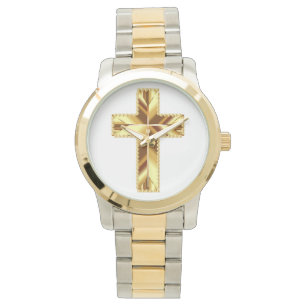 GOLDEN HOLY CROSS ARMBANDUHR
