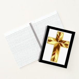 GOLDEN HOLY CROSS NOTEBOOK NOTIZBUCH