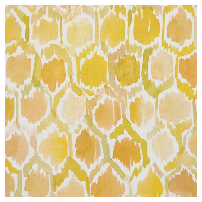 GOLDEN HONEYCOMB handgemalte Wasserfarbe Stoff (Muster)