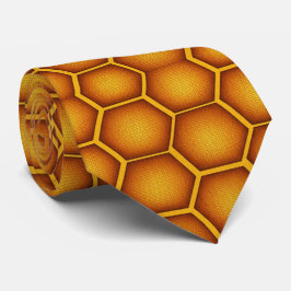 Golden Honeycomb Hexagon Krawatte