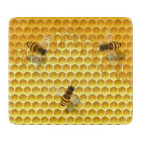 Golden Honeycomb mit Bienen individuell anpassbar