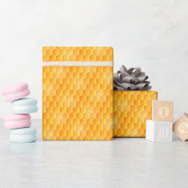 Golden Honeycomb Pattern Geschenkpapier