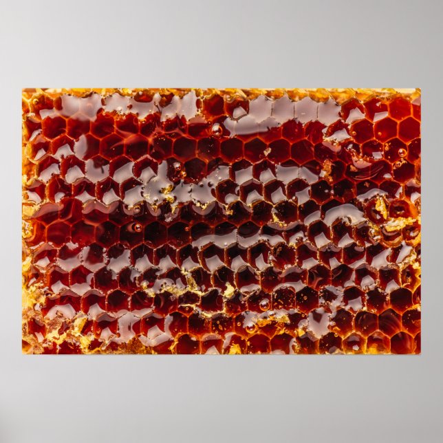 Golden honeycomb poster (Vorne)