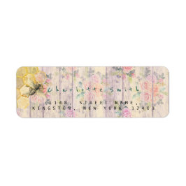 Golden Honeypeb Bee Retourner l'adresse Étiquettes
