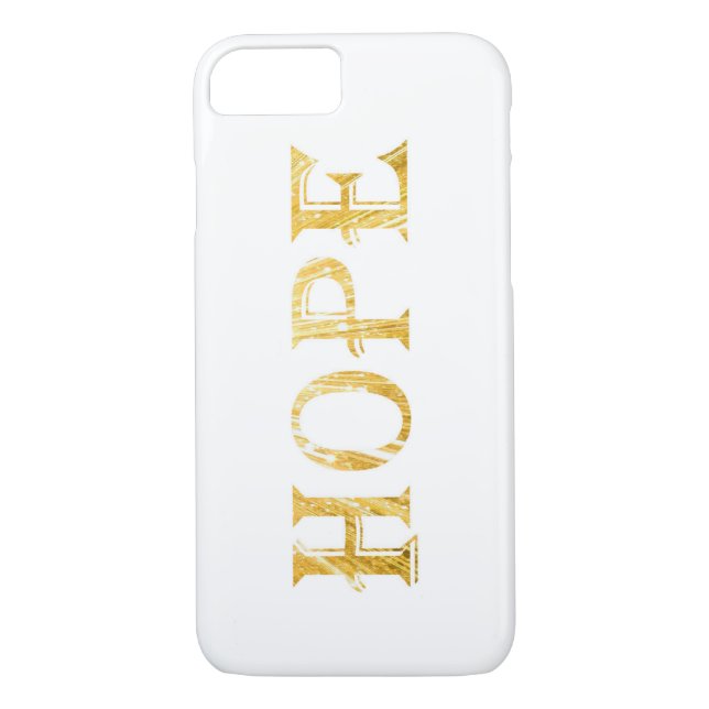Golden Hope Text Apple iPhone 7, selten dort Case-Mate iPhone Hülle (Rückseite)