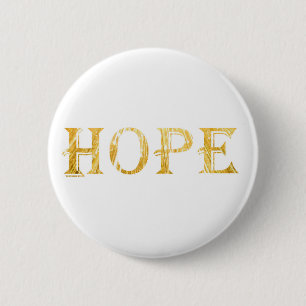 Golden Hope Text Round Badge