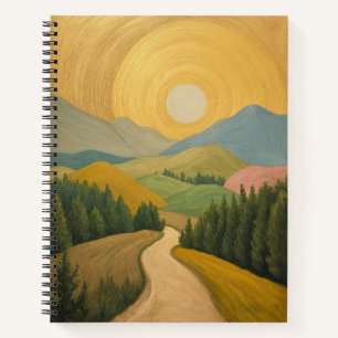 Golden Horizon Trail Notizbuch