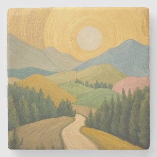 Golden Horizon Trail Steinuntersetzer