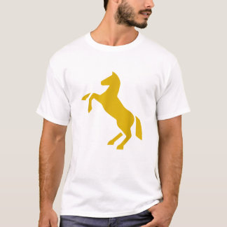 Golden Horse Design Funny T Shirt Niedlicher Hengs
