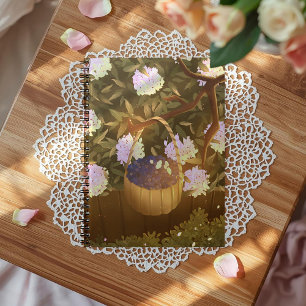 Golden Hour Blaubeerkorb Notizbuch Notizblock