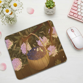 Golden Hour Blueberry Basket Mouse Pad Mousepad