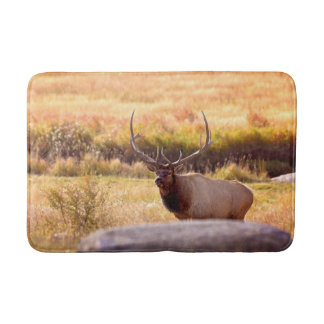 Golden Hour Bull Elch Badematte