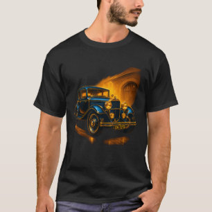 "Golden Hour Classic – Vintage-Auto-Glow-T-Shirt" T-Shirt
