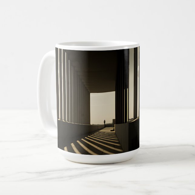 Golden Hour Colonnade Kaffeetasse (Vorderseite Links)