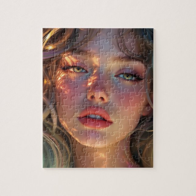 Golden Hour Dream - Radiant Angelo Portrait (Vertikal)