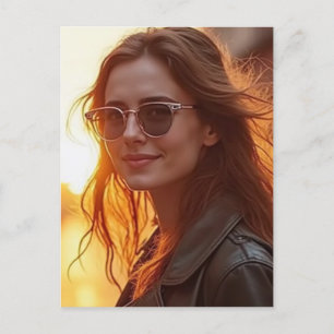 Golden Hour Elegante Postkarte