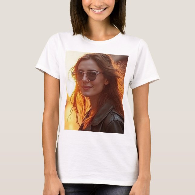 Golden Hour Elegante T-Shirt (Vorderseite)