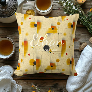 Golden Hour – Gold- und Creme-Geometrieakzent Kissen