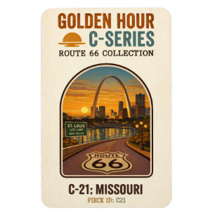Golden Hour Route 66 C-Serie Missouri Magnet