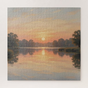 Golden Hour See Reflexion Impressionist