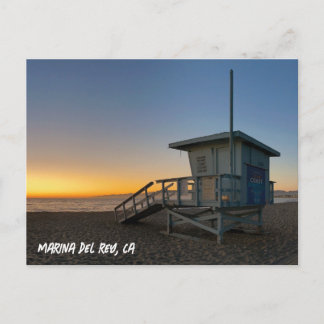 Golden Hour Sunset - Marina Del Rey, CA Postkarte