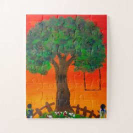 Golden Hour Tree Swing Puzzle
