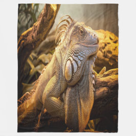 Golden Iguana Fleecedecke
