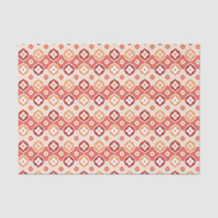 Golden-ikat-geometrisches Muster Seidenpapier