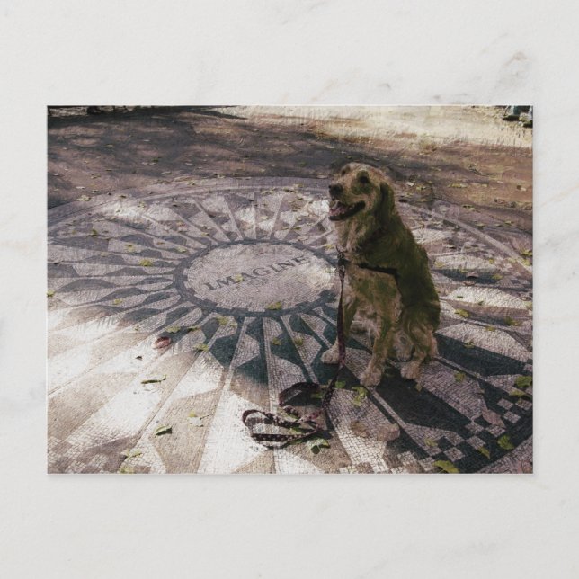 Golden in Strawberry Fields alias "Imagine" Postca Postkarte (Vorderseite)