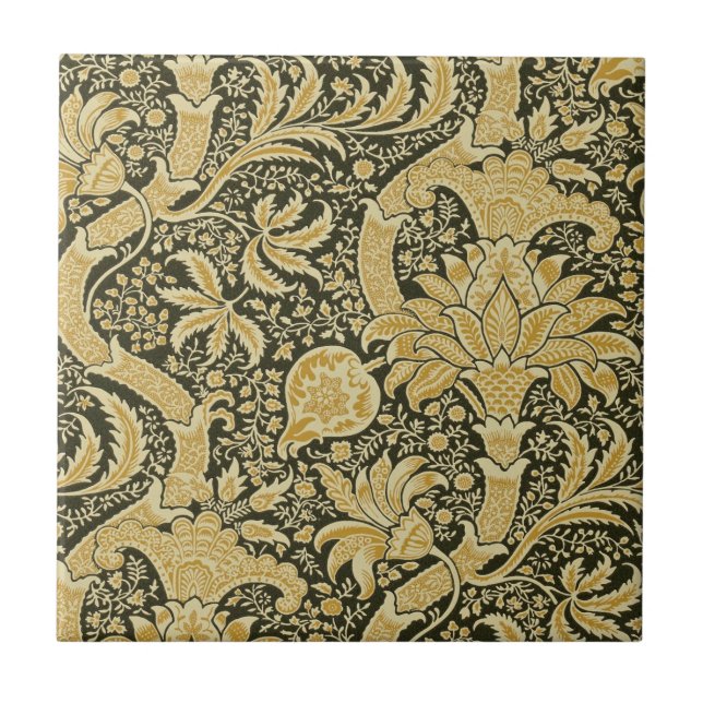 Golden Indian Pattern, William Morris Fliese (Vorderseite)