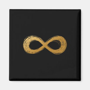 Golden Infinity Neurodiversity-Symbol - Autismus A Magnet