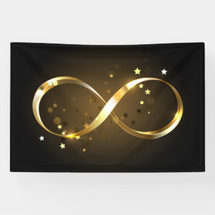 Golden Infinity Symbol Banner