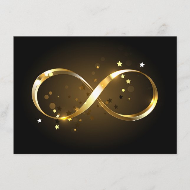 Golden Infinity Symbol Begleitkarte (Vorderseite)