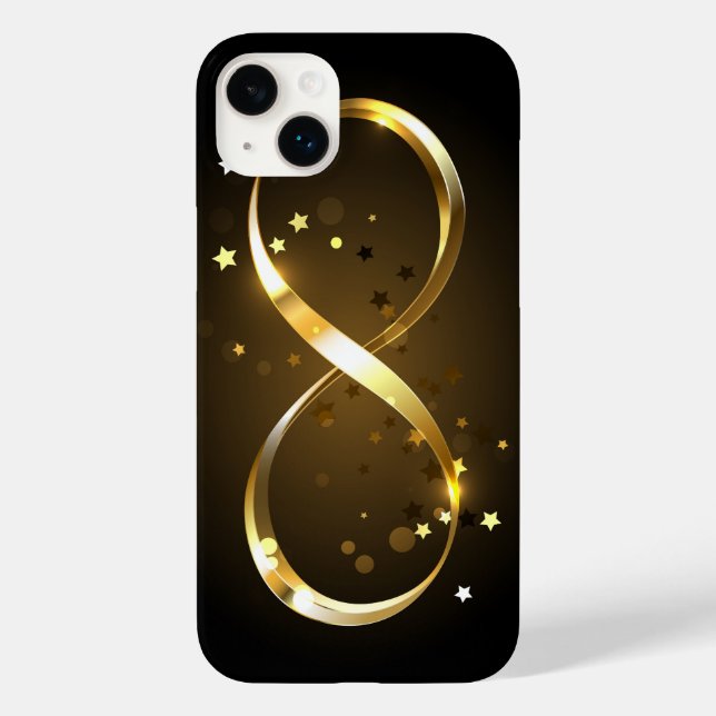 Golden Infinity Symbol Case-Mate iPhone 14 Plus Hülle (Rückseite)
