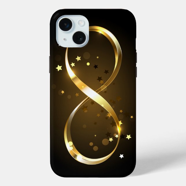 Golden Infinity Symbol Case-Mate iPhone Hülle (Rückseite)